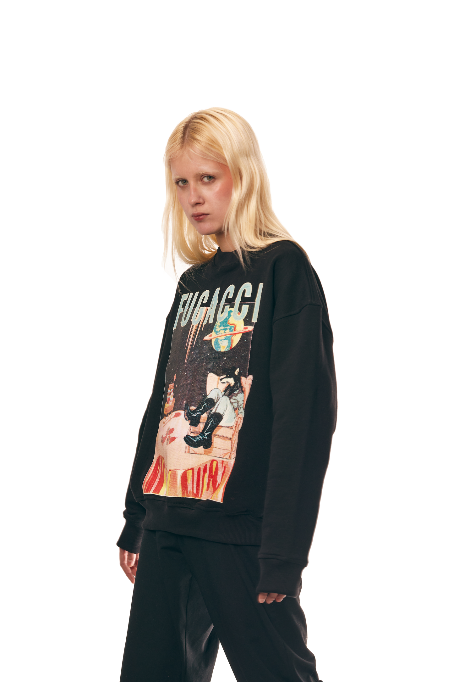 Sierra Wolf Sweatshirt - Black