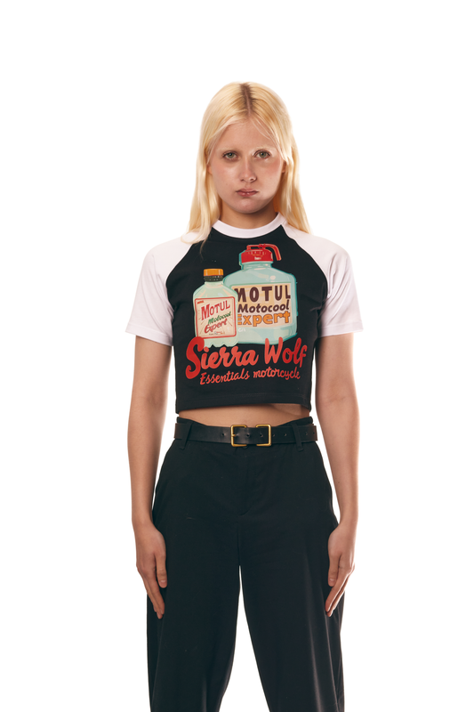 Motul Baby T-shirt raglan - Negra