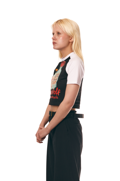 Motul Baby T-shirt raglan - Negra