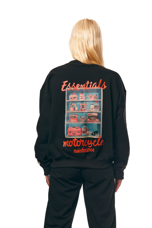 Essentials Motorcycle Sweatshirt - Black