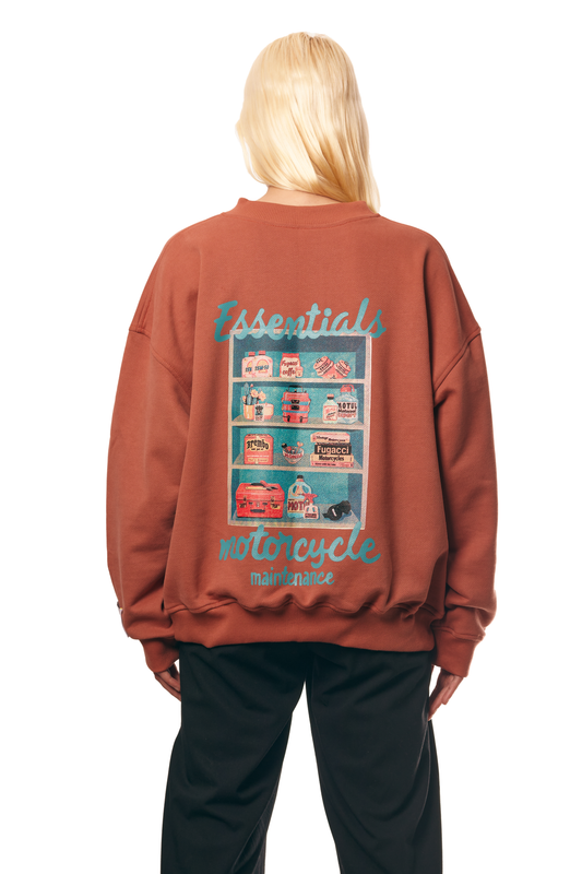 Essentials Motorcycle Sweatshirt - Terracota