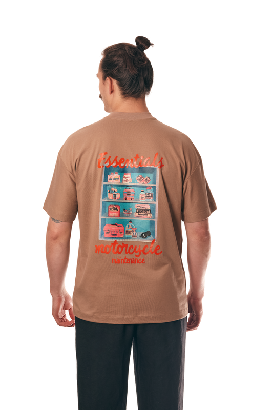 Essentials Motorcycle T-shirt - Marrón